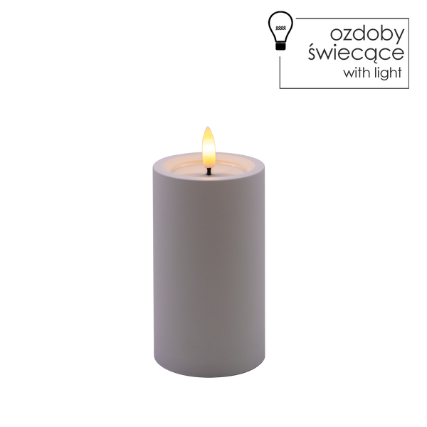 CANDLE LED ALBĂ 7 X 12,5 CM *9407