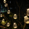 SOLAR GARDEN GARLAND LENGTH 2 + 1.8 M STRIPES 10 LED WARM WHITE