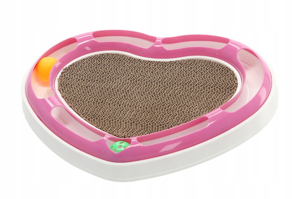 TOY FOR CAT WITH SCRATCHER HEART 38 X 30 X 5 CM