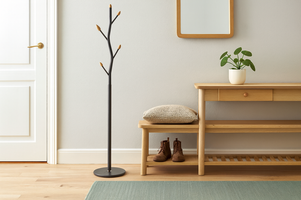 WIESZAK STOJĄCY BUNGUND 170 CM CZARNY *5387