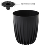 VAS DE PLANTE MIRA 190 MM ECO RECYCLED – NEGRU *9134*