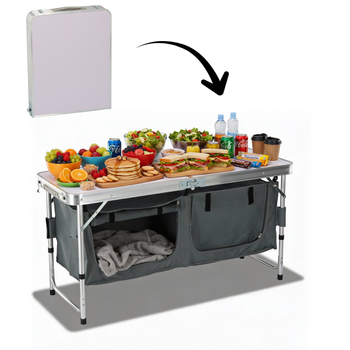 SZAFKA KEMPINGOWA TURYSTYCZNA SKŁADANA 120 x 47 x 68 CM *8432