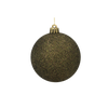 SET OF 20 BAUBLES 8 CM OLIVE/COPPER/GRAPHITE MIX DESIGNS