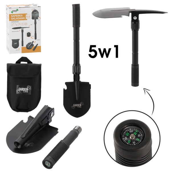 SAPERKA SKŁADANA WIELOFUNKCYJNA 16 / 41,5 CM 5 W 1