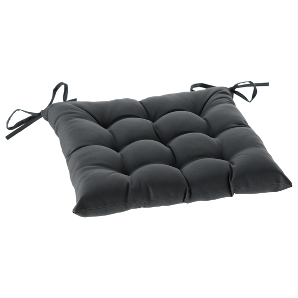 PODUSZKA NA KRZESŁO 40 x 40 x 6 CM CIEMNOSZARA