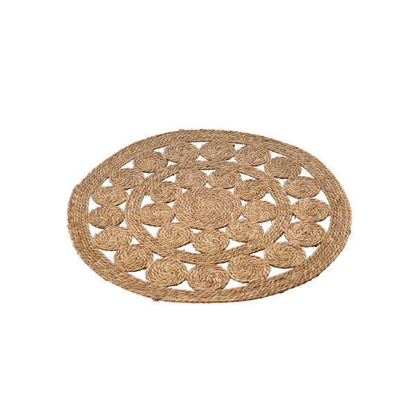 ROUND MAT 80 CM WITH SEAWEED