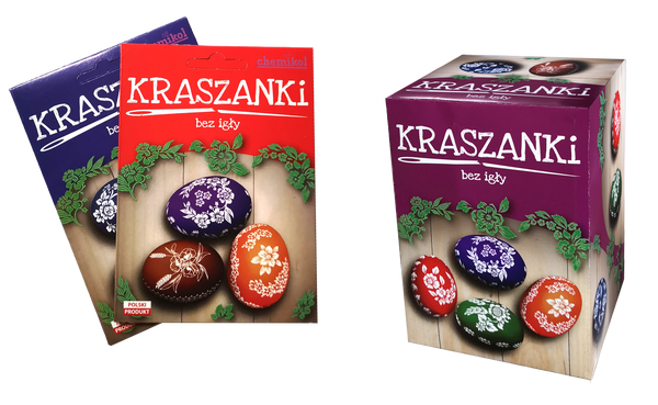 KRASZANKI - ZESTAW 3 BARWNIKÓW + NAKLEJKI 1 SZT*0137*