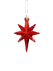 SET OF 4 CHRISTMAS TREE DECORATIONS STAR 10 CM