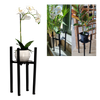 METAL STAND / FLOWER POT HOLDER 20 - 30.5 CM X 38 CM BLACK