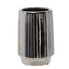 CERAMIC COVER FOR A POT 22 x 22 x 32,5 CM SILVER WITH STRIPES