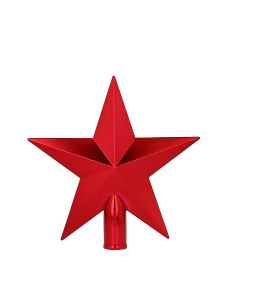 HVEZDA NA VIANOČNÝ STROMČEK 20 CM ČERVENÁ/ZLATÁ/STRIEBORNÁ *2107