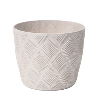 FLOW PETIT ECO WOOD PLANTER 230MM WHITE*1887
