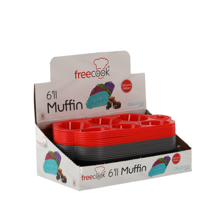 FORMA SILIKONOWA NA MUFFINKI 6 SZT *0573