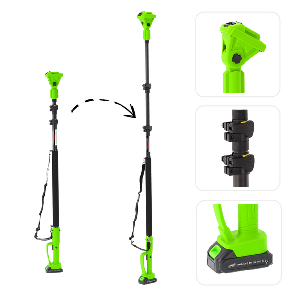 TELESKOPOWY DRĄŻEK PRZEDŁUŻAJĄCY DO NARZĘDZI AKUMULATOROWYCH 1,3 / 2,8 M *6963