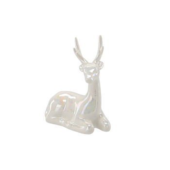 FIGURKA BOŻONAR. - RENIFER CERAMICZNY 11,5 X 7,3 X 15,8 CM opak=2szt *1254