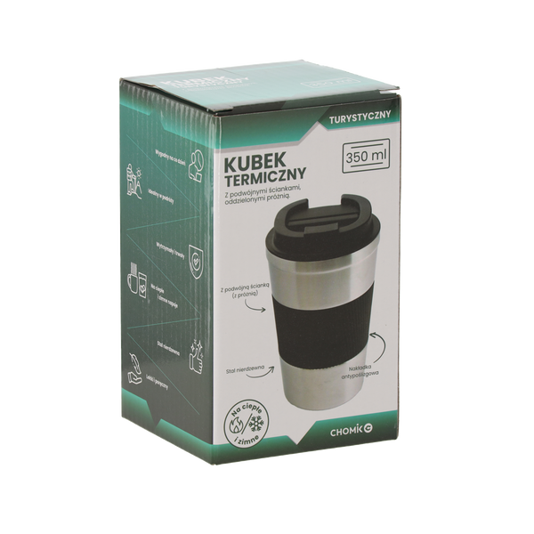 TERMOSKA 350 ML TURISTICKÁ S PROTISKLUZOVÝM KRYTEM *4040