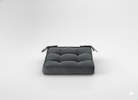 PODUSZKA NA KRZESŁO 40 x 40 x 6 CM CIEMNOSZARY