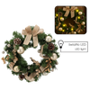 Coroană de Crăciun 15 LED 40 CM AURIE *0301