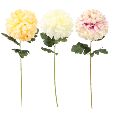 ARTIFICIAL FLOWER - BIG CHRYSANTHEMUM 72 CM MIX COLORS