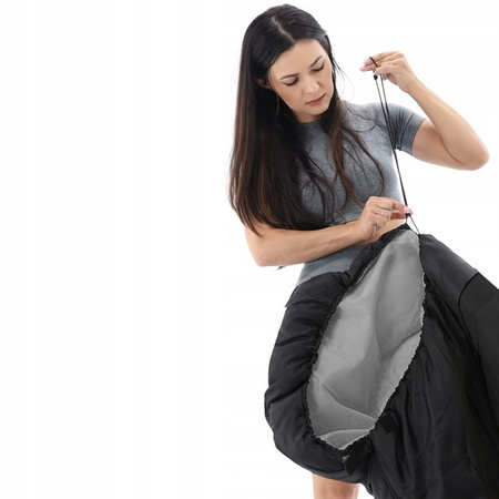 TOURIST SLEEPING BAG 215 x 75 CM BLACK