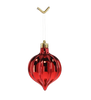 SET OF 12 BAUBLES 6 CM RED/GOLD/SILVER