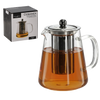 ODOLNÝ HNĚDÝ HRNEC S METALOVÝM POKROVEM A ODPADKOVÝM FILTREM 950 ML *1564