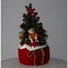 CHRISTMAS FIGURE - ARTIFICIAL CHRISTMAS TREE IN SANTA'S SACK - LED + MELODY