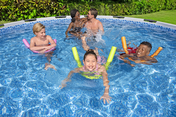 PISCINA CADRU 4,57 X 1,22M (PISCINA, POMPĂ DE FILTRARE, SCARĂ, CAPAC) *3190 *2633 *8132