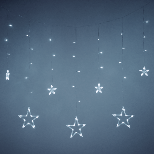 LED STAR LIGHTS 138L COLD WHITE