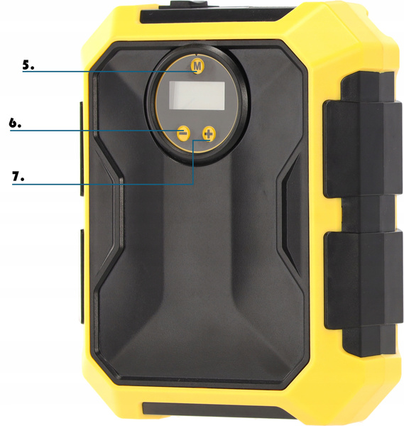 CORDED DIGITAL TIRE INFLATOR 12V, 100W WITH LED LIGHT