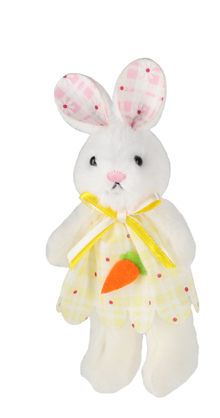 ORNAMENT DE PAȘTE - PANDANTIV 6 x 11 CM IEPURILĂ CU MORCOV MIX 3 CULORI pachet=12buc *9182