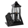 ZNICZ 39CM GRACJA DUŻA BLACHA DUŻA + LED CZARNO ZŁOTY/SREBRNY OPAK=2SZT*7630
