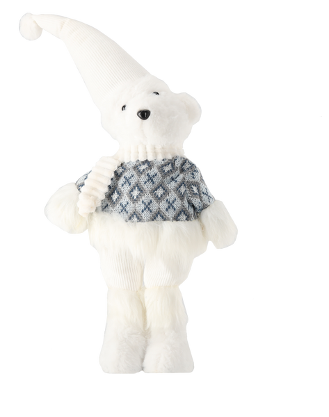 ŚWIĄTECZNY MIŚ BIAŁY 50 CM CHŁOPCZYK / DZIEWCZYNKA *9773