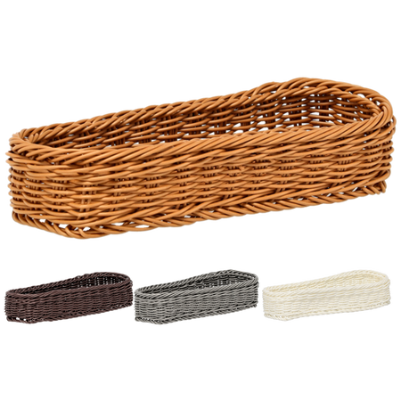 RECTANGULAR BASKET 28 X 11 X 5.5 CM ASSORTED COLORS