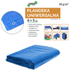 PLACHET 4 x 5 M (+/- 5%) 50GSM 3%UV MODRÁ *4102