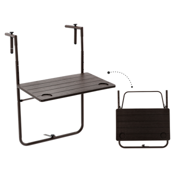 MASA PENTRU BALCON TABLA HANGEE 60 x 64 x 73-78,5-83,5 CULOARE MARO *1039