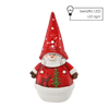 FIGURKA BOŽONAR. - SNEHULÁK V ČEPICI 28,5 X 18 X 51,5 CM LED *1087