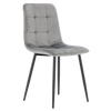 KRZESŁO NOWOCZESNE WELUROWE SZARE *2937