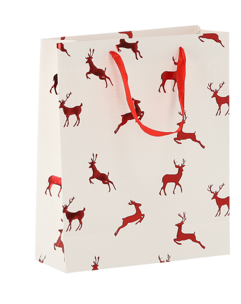 CHRISTMAS GIFT BAG REINDEERS 26 x 32 x 10 CM