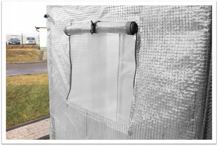 Skleník na paradajky biely 200 x 77 x 168/146 cm *0766