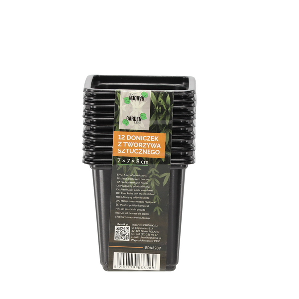 KPL. 12 KLUČKOV Z PLASTIKU 7 x 7 x 8 CM