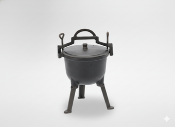 KOCIOŁEK MYŚLIWSKI ŻELIWNY 5L 24,5 X 16 CM