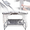 GARDEN SWING WITH MOSQUITO NET 220 X 130 X 175 CM GRAY