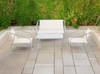 GARDEN FURNITURE SET - SOFA, 2 CHAIRS, TABLE - BEIGE