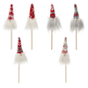 CHRISTMAS GNOME ON A STICK 7 x 3 x 24 CM MIX COLORS
