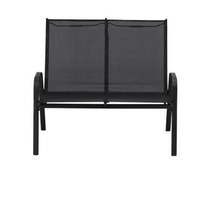 SET DE MOBILIER PENTRU GRĂDINĂ CU MASĂ - NEGRU*6397