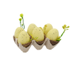 SET OF 6 EGGS YELLOW