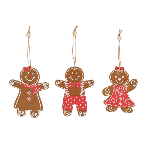 CHRISTMAS DECORATION - GINGERBREAD MIX DESIGNS 8.5 x 11.5 CM