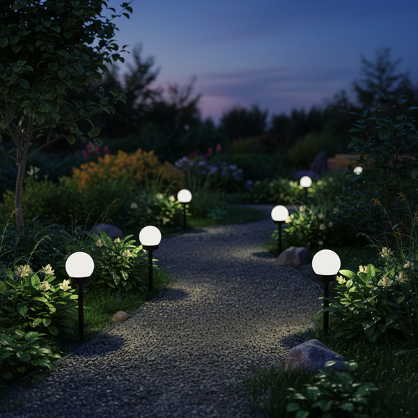 SOLÁRNA LAMPA GUĽA 10 x 10 x 33 CM disp.12ks *0717