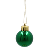 SET OF 20 BAUBLES 3 CM RED/GREEN 